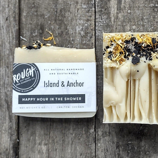 Island & Anchor Happy Hour Handcrafted Artisan Rough Cut Soap