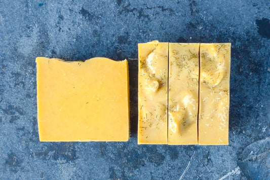 Lemongrass Coconut Handcrafted Artisan Rough Cut Soap