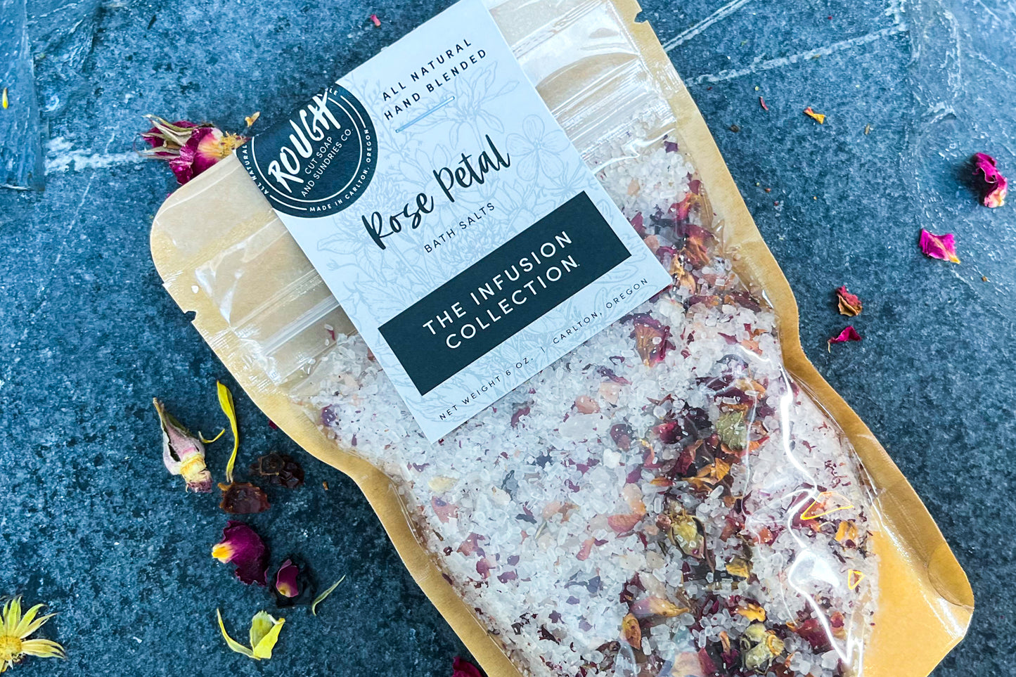 Rose Petal Handcrafted All Natural Bath Salts