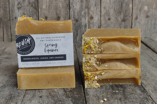 Spring Equinox Handcrafted Artisan Rough Cut Soap