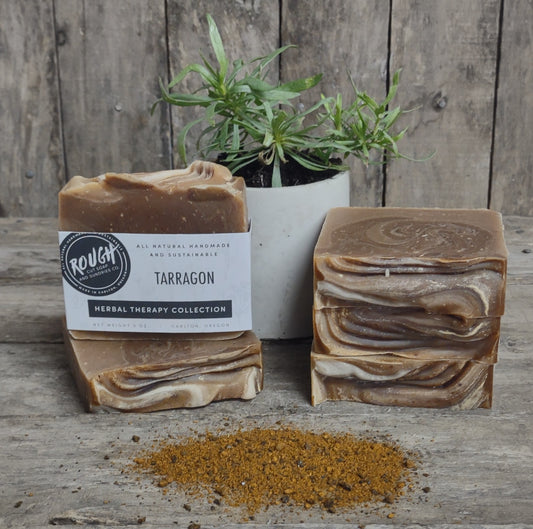 Tarragon - Herbal Therapy Collection Handcrafted Artisan Rough Cut Soap