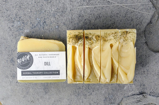 Dill- Herbal Therapy Collection Handcrafted Artisan Rough Cut Soap