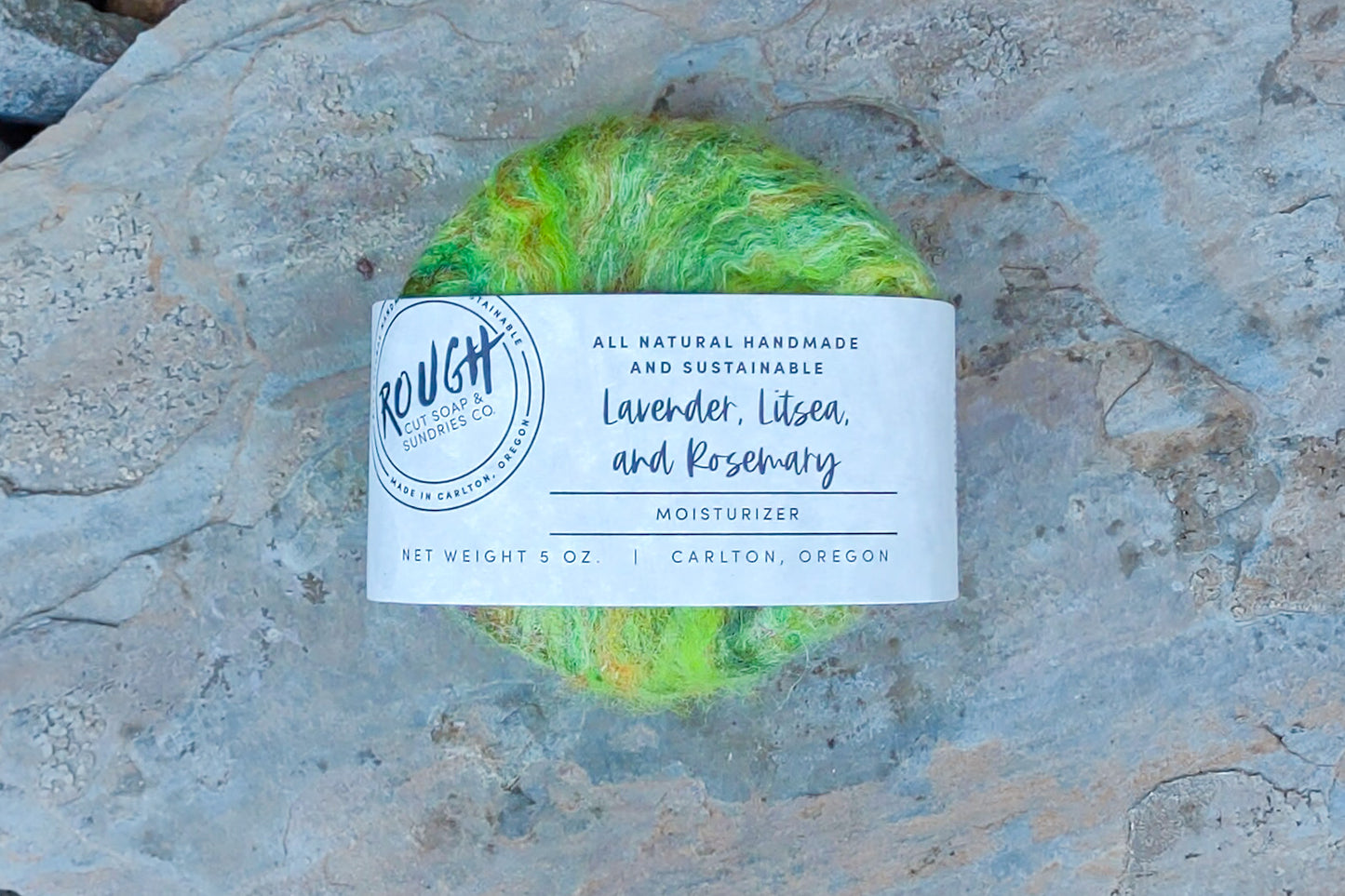 Felted Handcrafted Artisan Rough Cut Soap