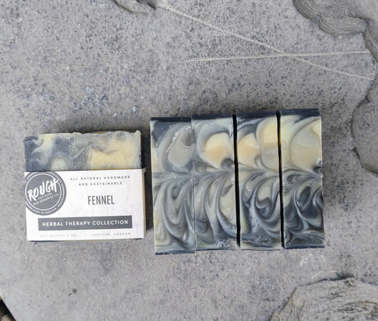 Fennel - Herbal Therapy Collection Handcrafted Artisan Rough Cut Soap