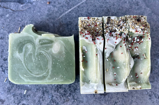 Evergreen Handcrafted Artisan Rough Cut Soap