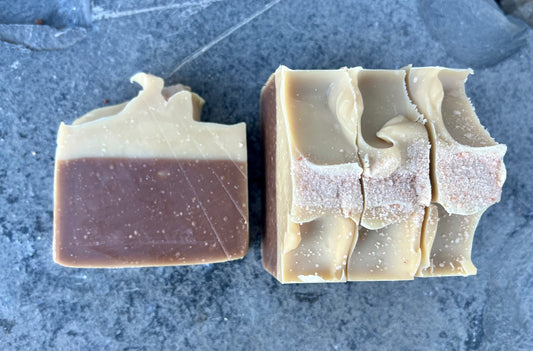 Peppermint Hot Cocoa Handcrafted Artisan Rough Cut Soap