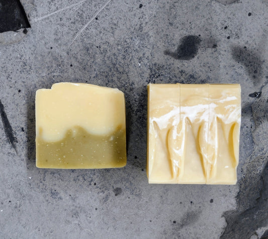 Grapefruit Chamomile Handcrafted Artisan Rough Cut Soap