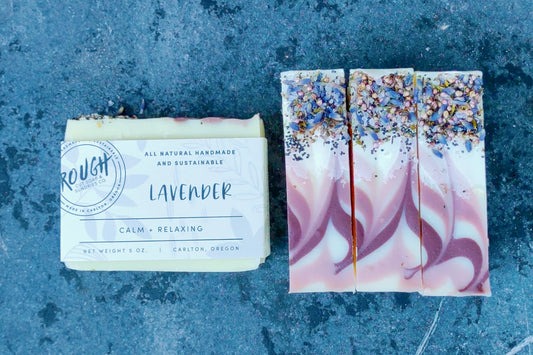 Lavender Handcrafted Artisan Rough Cut Soap