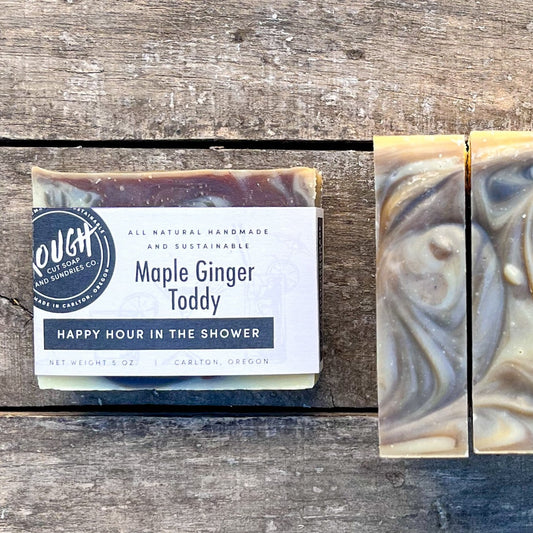 Maple Ginger Toddy Handcrafted Artisan Rough Cut Soap