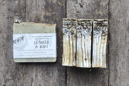 Seaweed N' Mint Handcrafted Artisan Rough Cut Soap