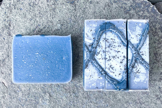 Spearmint, Lemongrass and Frankincense Handcrafted Artisan Rough Cut Soap